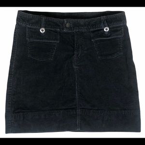 Patagonia black corduroy high waisted skirt